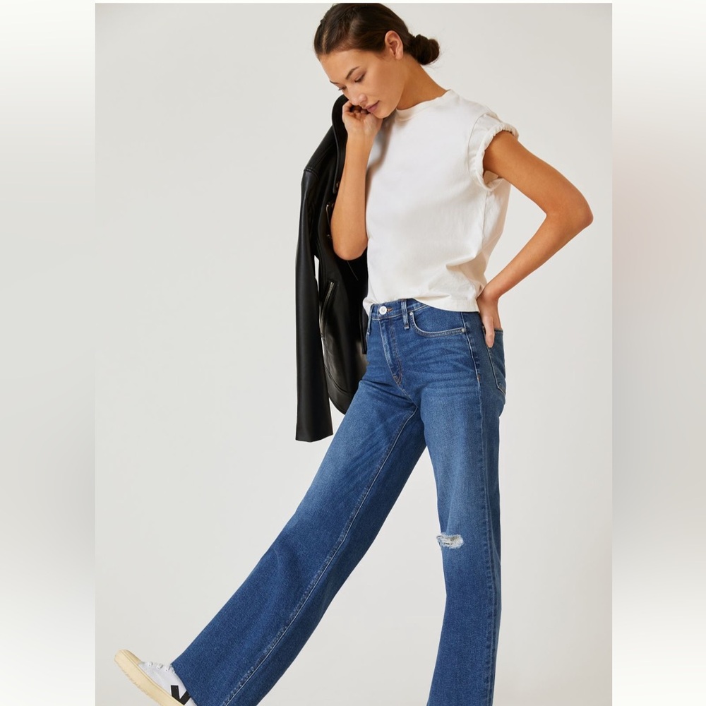 Hudson Rosie High-Rise Wide Leg Denim | Size 30 |